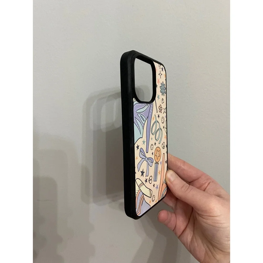 Phone Case iPhone 13 Pro Unisex Multicolor Gymnastics Doodle Pastel Aesthetic